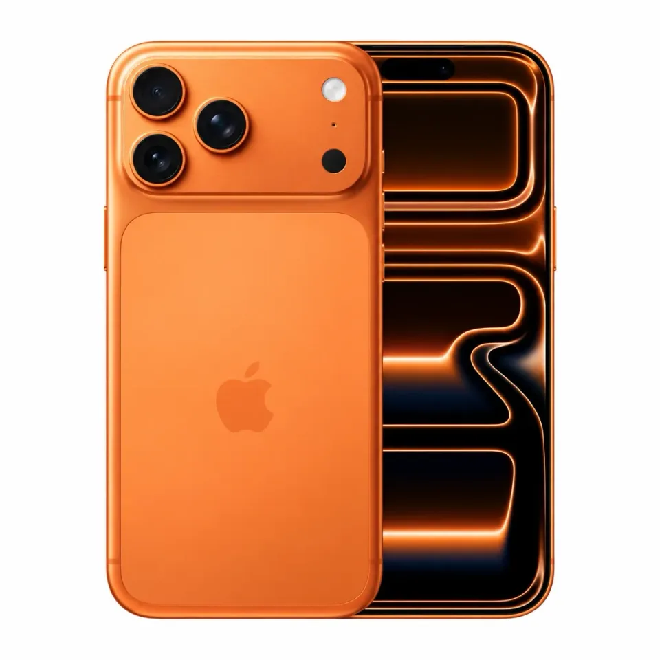 iPhone 17 Pro nuevo y sellado, Naranja cósmico: ilustración del reverso